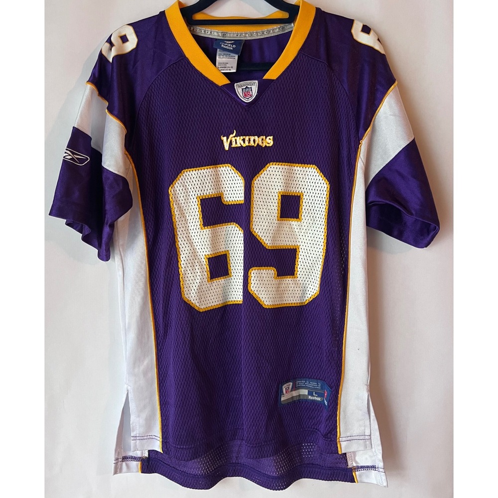 Minnesota Vikings NFL Football Jersey #69 Allen Reebok Youth Large Purple‎